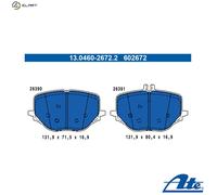 ATE 13.0460-2672.2 Brake pad set