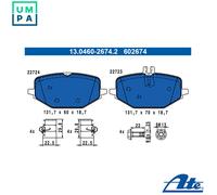 ATE 13.0460-2674.2 Brake pad set