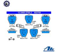 ATE 13.0460-2700.2 Brake pad set