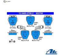 ATE 13.0460-2700.2 Brake pad set