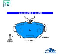 ATE 13.0460-2706.2 Brake pad set