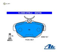 ATE 13.0460-2706.2 Brake pad set