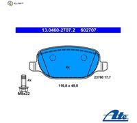 Brake pads 13.0460-2707.2 ATE for ALFA ROMEO LANCIA
