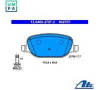 Brake pads 13.0460-2707.2 ATE for ALFA ROMEO LANCIA