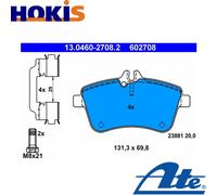 BRAKE PAD SET DISC BRAKE 13.0460-2708.2 FOR MERCEDES-BENZ B-CLASS/Sports 2.0L