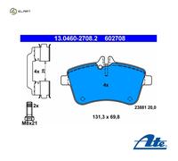 BRAKE PAD SET DISC BRAKE 13.0460-2708.2 FOR MERCEDES-BENZ M266.960/980 2.0L 4cyl