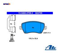 BRAKE PAD SET DISC BRAKE 13.0460-2709.2 FOR RENAULT CLIO/III/EURO/CAMPUS/Van