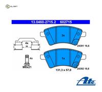 ATE 13.0460-2715.2 Brake pad set