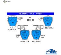 ATE 13.0460-2717.2 Brake pad set