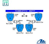 ATE 13.0460-2717.2 Brake pad set