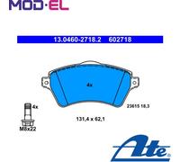Brake Pad Set, disc brake ATE 13.0460-2718.2 for FREELANDER I (L314) 1.8 1998-2