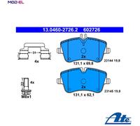 BRAKE PAD SET DISC BRAKE 13.0460-2726.2 FOR MERCEDES-BENZ C-CLASS/T-Model CLK