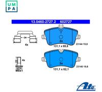 Brake pads 13.0460-2727.2 ATE for MERCEDES-BENZ C-CLASS C-CLASS Coupe CLK SLK