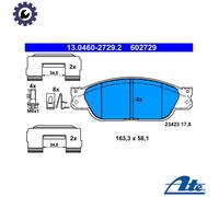 BRAKE PAD SET DISC BRAKE 13.0460-2729.2 FOR JAGUAR AJD 2.7L JB 2.5L AJ-V6 3.0L