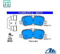 ATE 13.0460-2731.2 Brake pad set