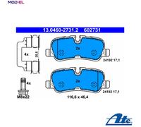 BRAKE PAD SET DISC BRAKE 13.0460-2731.2 FOR LAND ROVER DISCOVERY/IV/VAN RANGE