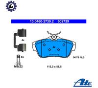 Brake pads 13.0460-2739.2 ATE for FIAT PEUGEOT CITROËN TOYOTA