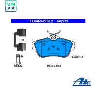 Brake pads 13.0460-2739.2 ATE for FIAT PEUGEOT CITROËN TOYOTA