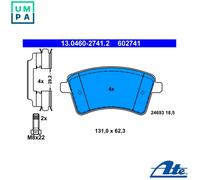 BRAKE PAD SET DISC BRAKE 13.0460-2741.2 FOR RENAULT KANGOO/Rapid/Express/GRAND