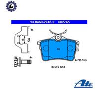 BRAKE PAD SET DISC BRAKE 13.0460-2745.2 FOR PEUGEOT PARTNER/TEPEE/Box/Body/MPV