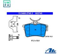 Brake pads 13.0460-2745.2 ATE for CITROËN PEUGEOT
