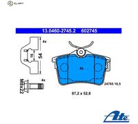 ATE Brake Pads 13.0460-2745.2 - Disc Brake Pad Set for Citroën, Peugeot