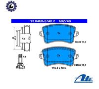 Brake pads 13.0460-2748.2 ATE for AUDI VW