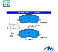 BRAKE PAD SET DISC BRAKE 13.0460-2752.2 FOR PEUGEOT FIAT LANCIA CITROEN