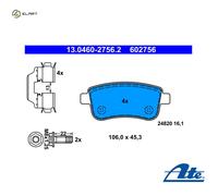 Brake pads 13.0460-2756.2 ATE for RENAULT MEGANE CC MEGANE III Grandtour FLUENCE