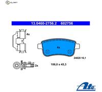 ATE Disc Brake Pads 13.0460-2756.2 – Fits Renault Megane CC, Megane III Grandtour, Fluence