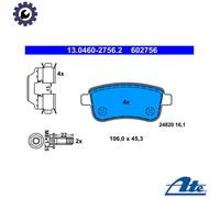 Brake pads 13.0460-2756.2 ATE for RENAULT MEGANE CC MEGANE III Grandtour FLUENCE