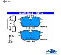 ATE 13.0460-2759.2 Brake pad set