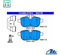 ATE 13.0460-2759.2 Brake pad set