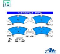 Series Brake Pads 602762 13.0460-2762 Set Pills Brakes