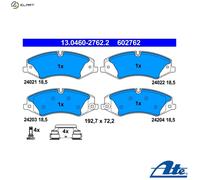 Series Brake Pads 602762 13.0460-2762 Set Pills Brakes