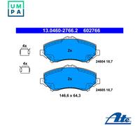 Brake pads 13.0460-2766.2 ATE for JEEP FIAT CHRYSLER