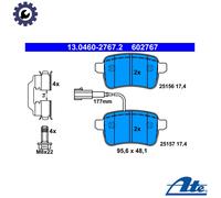 ATE 13.0460-2767.2 Brake pad set