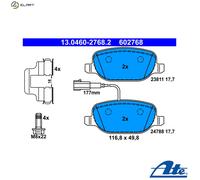 ATE Brake Pad Set 13.0460-2768.2 Disc Brake for Alfa Romeo Giulietta 1.4 TB