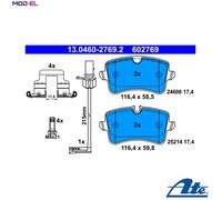 BRAKE PAD SET DISC BRAKE 13.0460-2769.2 FOR AUDI CMGB/CGLC 2.0L 4cyl A6