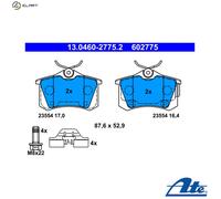 BRAKE PAD SET DISC BRAKE 13.0460-2775.2 FOR CITROEN C4/II/Hatchback/Van/LOUNGE