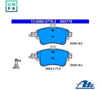 ATE Front Disc Brake Pad Set 13.0460-2778.2 - Fits Mercedes A 160 & B-Class