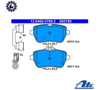 BRAKE PAD SET DISC BRAKE 13.0460-2780.2 FOR MERCEDES-BENZ M 276.824 3.0L 6cyl