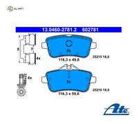 Brake pads 13.0460-2781.2 ATE for MERCEDES-BENZ M-CLASS GLE Coupe GLE
