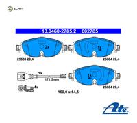 Brake pads 13.0460-2785.2 ATE for VW SEAT AUDI SKODA CUPRA