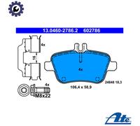 Brake pads 13.0460-2786.2 ATE for MERCEDES-BENZ SLK B-CLASS Sports Tourer SLC