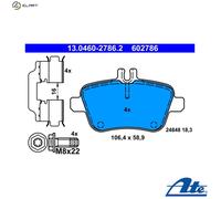 Brake pads 13.0460-2786.2 ATE for MERCEDES-BENZ SLK B-CLASS Sports Tourer SLC
