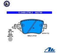 ATE Brake Pad Set 13.0460-2790.2 - Disc Brake - Fits VW, Audi, SEAT, Skoda