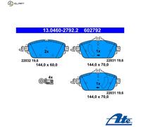 Brake pads 13.0460-2792.2 ATE for MERCEDES-BENZ C-CLASS C-CLASS T-Model E-CLASS