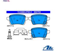 BRAKE PAD SET DISC BRAKE 13.0460-2793.2 FOR FIAT VAUXHALL CORSA/Mk/IV/VAN 1.4L
