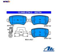 BRAKE PAD SET DISC BRAKE 13.0460-2794.2 FOR KIA CEE'D/PRO/Hatchback/Van/Combi